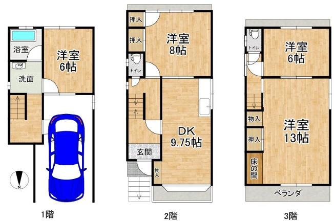 【間取り】 | 八尾市長池町5丁目戸建（オーナーチェンジ）