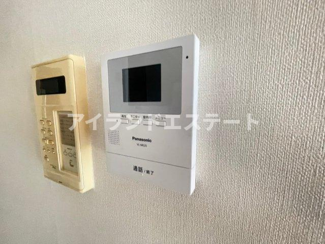 カーサエステレーヤ　南東向き　TVドアフォン　バイク相談のセキュリティ