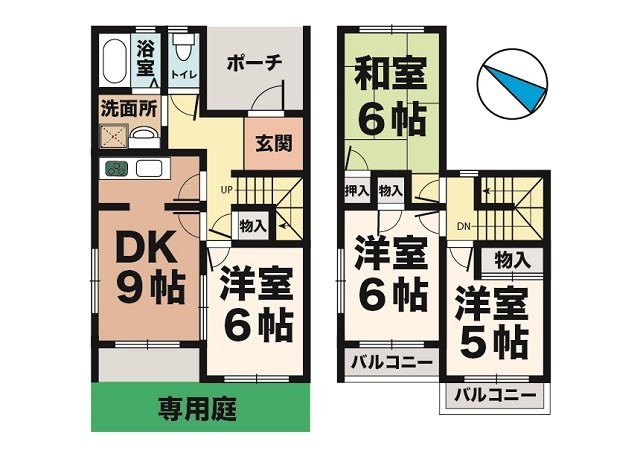 タウンハウス今寺2の間取り
