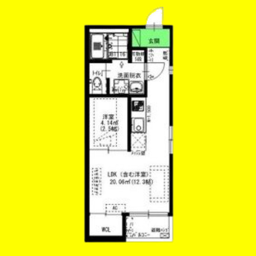 グランレーヴ伝馬　名古屋市賃貸　仲介手数料無料の間取り