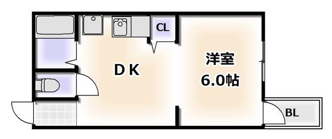 【間取り】 | 第一敷津グレースハイツ