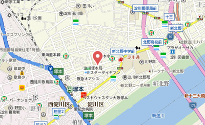 【地図】 | BLANC COURT塚本
