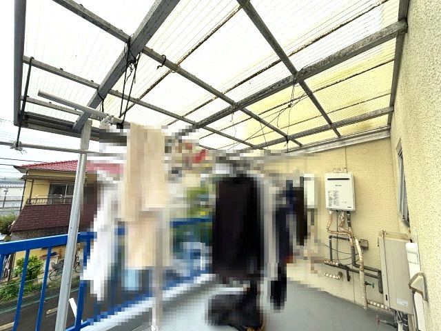 サンライズマンションのバルコニー