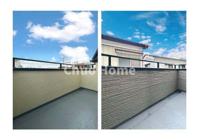 江戸川区東松本1丁目中古住宅のバルコニー|両面バルコニー