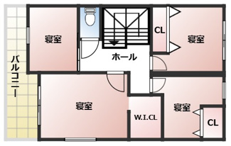 【間取り】 | madre court 東有野台１丁目１２－３　 | ２階