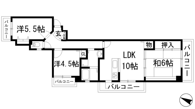 【間取り】 | サンライズオーク