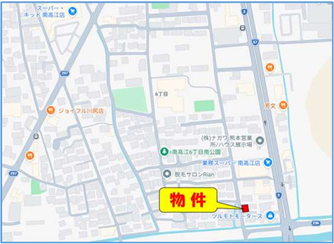 よかタウン／南区南高江6丁目3期／1号棟の地図