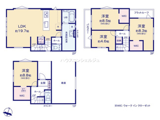 【間取り】 | 名古屋市中川区中島新町４丁目1011【仲介手数料無料】新築一戸建て　1号棟