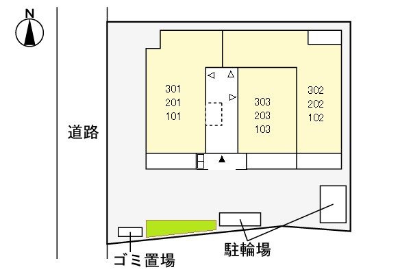 ソレアード西尾久の区画図