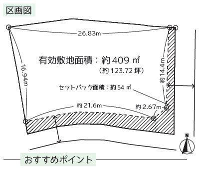 【外観】 | 茨木市上野町　建築条件なし土地