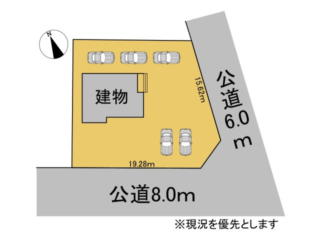 中古戸建　羽島市堀津町前谷　令和2年築の区画図