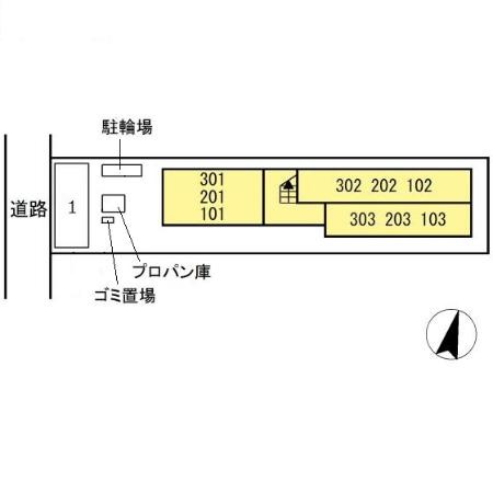 D-room今町の区画図
