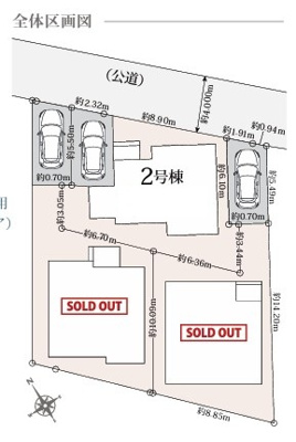【区画図】 | 藤沢市辻堂6丁目 新築戸建 全3棟