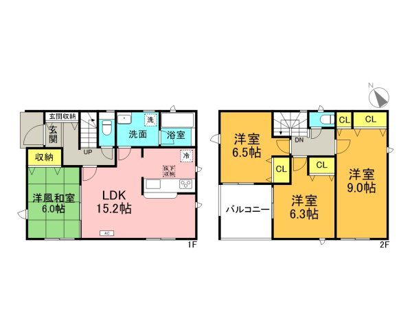 碧南市志貴町第1　１号棟　新築戸建の間取り|4LDK