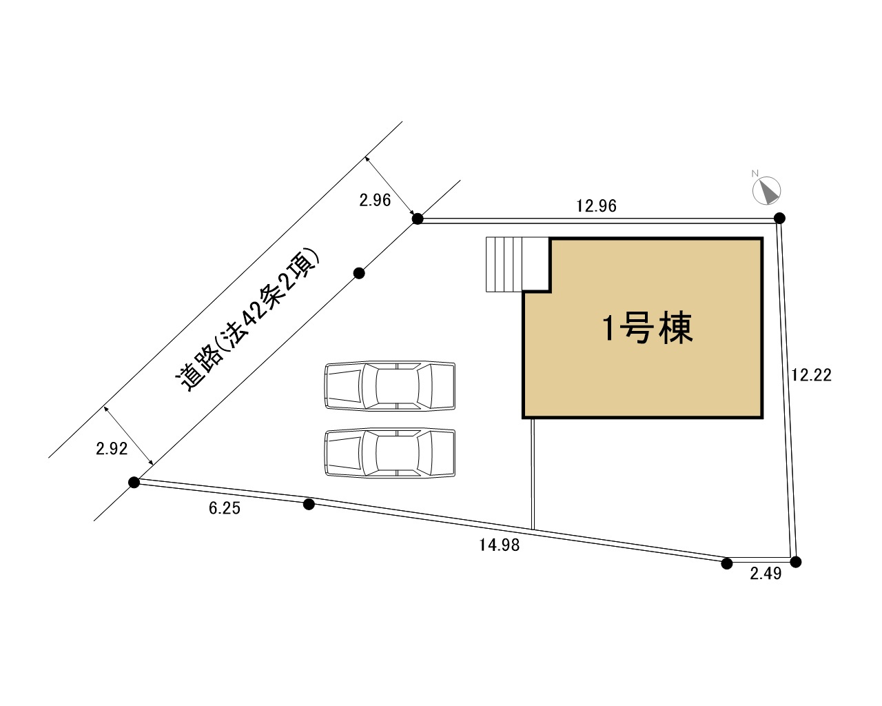 碧南市志貴町第1　１号棟　新築戸建の区画図|駐車2台以上可能（車種による）