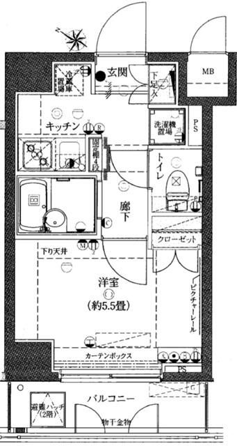 ヴェルト横濱石川町Ⅱの間取り
