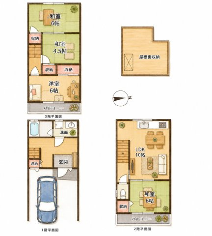 深田町　中古一戸建ての間取り|間取り図はいかがですか？ご希望を叶える間取りですか？リビングの広さは？水回りの位置は？カウンターキッチン？など色々な情報が集約されています。弊社ではリフォームなどのご相談も承っております。
