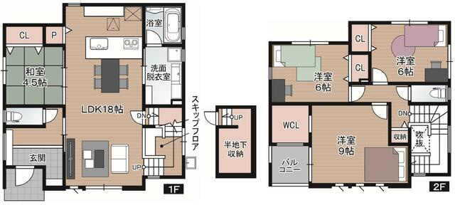 【間取り】 | 高知市介良乙/5区画 | ２号地