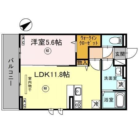 D-Place西飾磨 Blossomの間取り