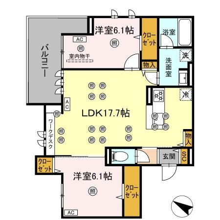 【間取り】 | GrandValley 博多