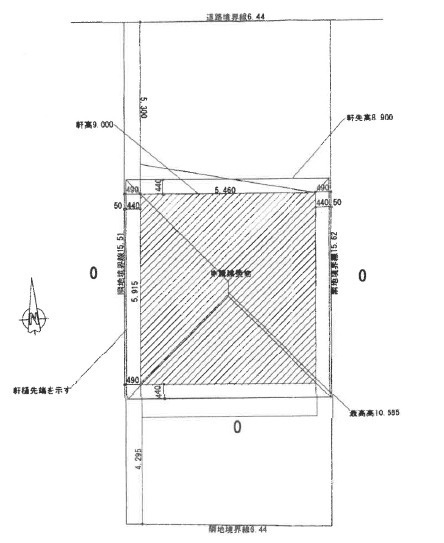 「外装キレイ」高知市北金田　中古一戸建ての区画図|前面道路9ｍで駐車しやすい◎並列駐車2台可能です。