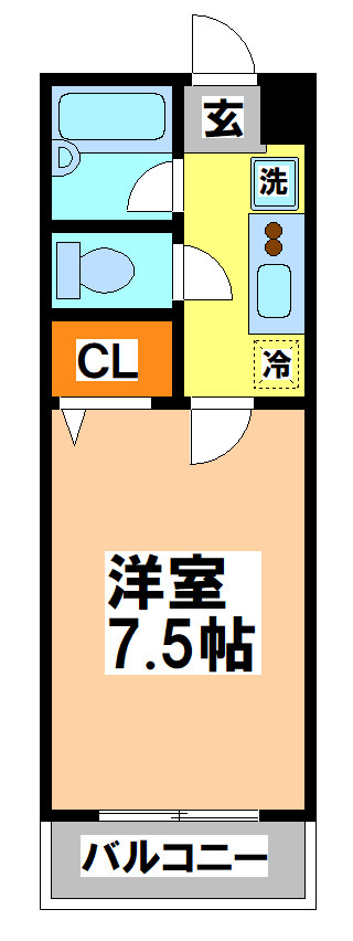 武蔵野市関前５丁目の賃貸マンションの間取り