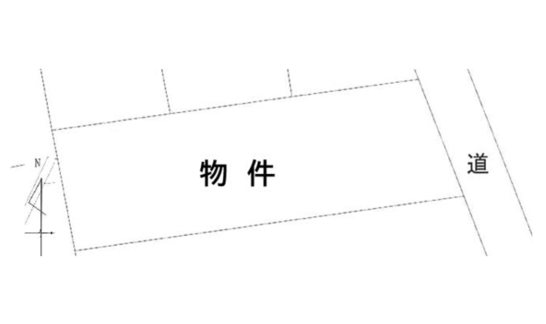 半田市横川町２丁目　売り土地の区画図