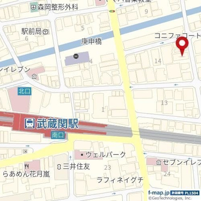 【地図】 | エクセルコート武蔵関