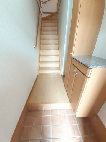 プレジールＢの玄関