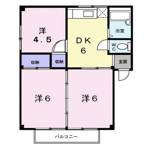 シティハイツ山田Ｃの間取り