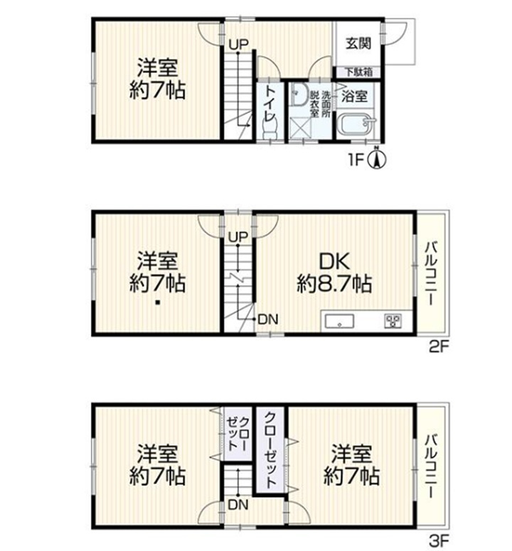 深江南町3丁目の間取り