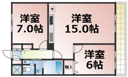 【間取り】 | ハイツ森ノ宮　仲介手数料無料