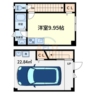 【間取り】 | GARAGE HOUSE WOODS