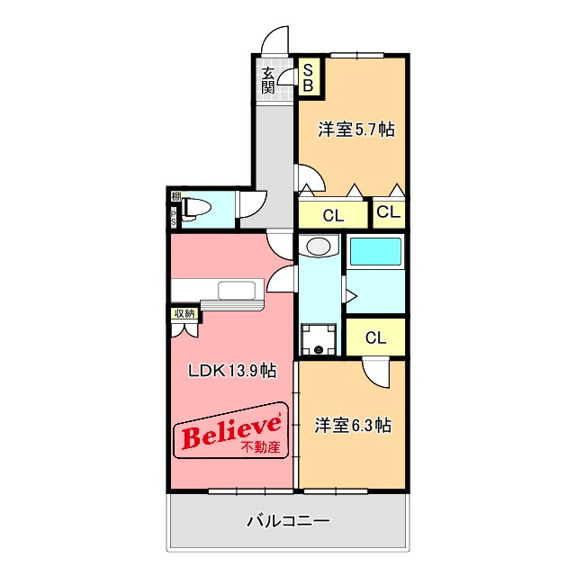 ポルタ　フォルトゥーナの間取り|使い勝手の良い間取りです♪