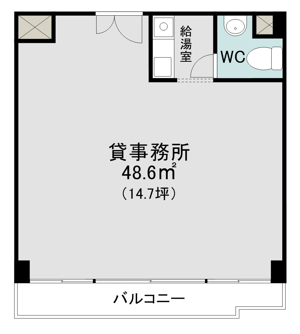  愛石ビル店舗・事務所の間取り