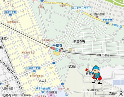 【地図】 | フィールドハウス千葉寺参番館 | 案　内　図