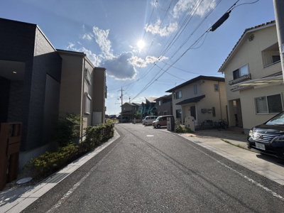 【前面道路含む現地写真】 | 栗東市林　1期2-1号地