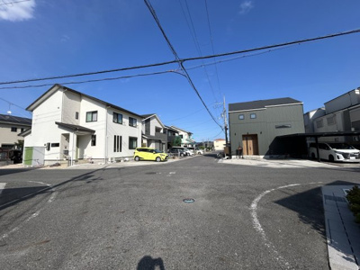 【前面道路含む現地写真】 | 栗東市林　1期2-1号地