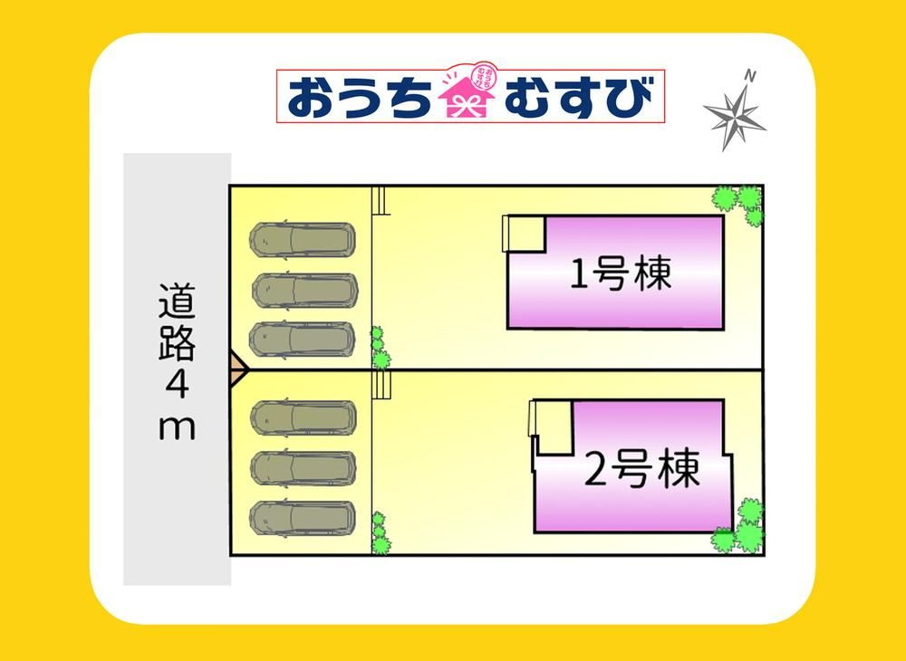 守山区小幡北2期(全2棟)の区画図