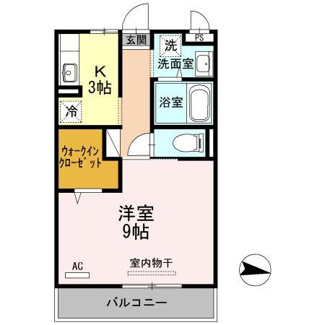 【間取り】 | リファルジェント泉　A棟 | 1K