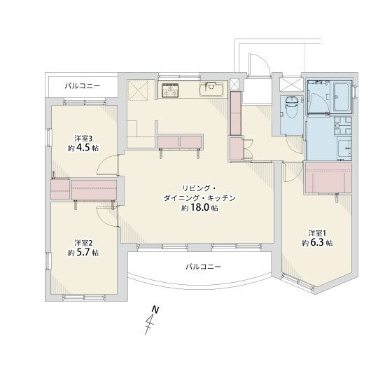 【間取り】 | 東峰マンション竹下☆仲介手数料無料☆