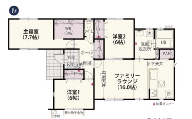 【間取り】 | ワイウッドコート鴻巣市屈巣第4期　新築戸建　全4棟　3号地
