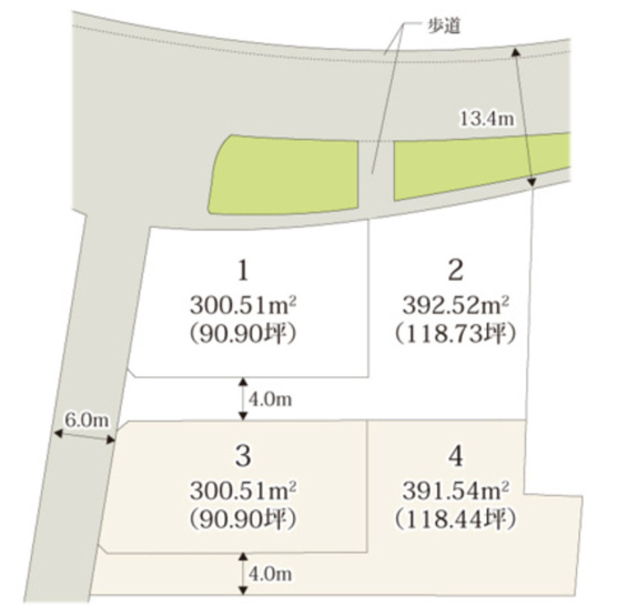 【区画図】 | ワイウッドコート鴻巣市屈巣第4期　新築戸建　全4棟　3号地