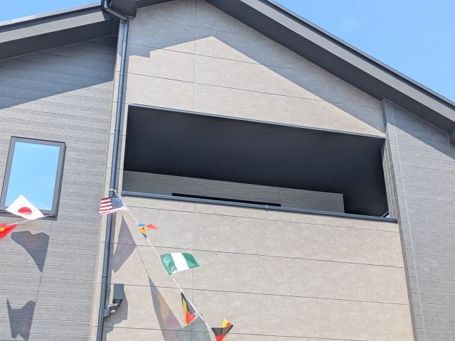 水戸市渡里町　4期　新築戸建てのバルコニー