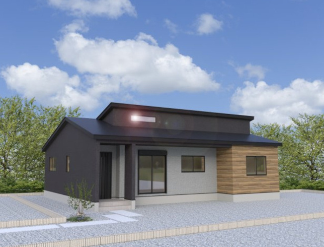 【外観パース】 | ワイウッドコート鴻巣市屈巣第4期　新築戸建　全4棟　4号地 | 4号地