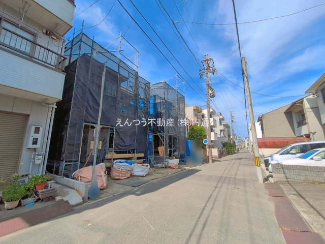 九重町2期の前面道路含む現地写真