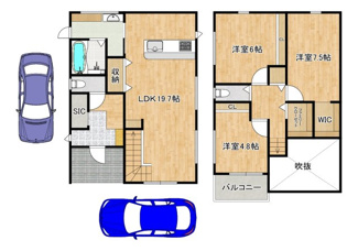 【間取り】 | 池尻町　新築一戸建