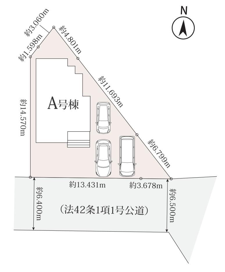 知立市新林町新林47-9『仲介手数料無料』新築戸建ての区画図