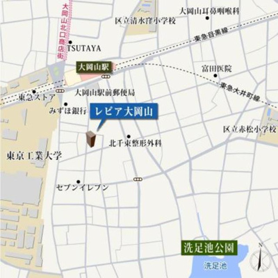 【地図】 | レピア大岡山