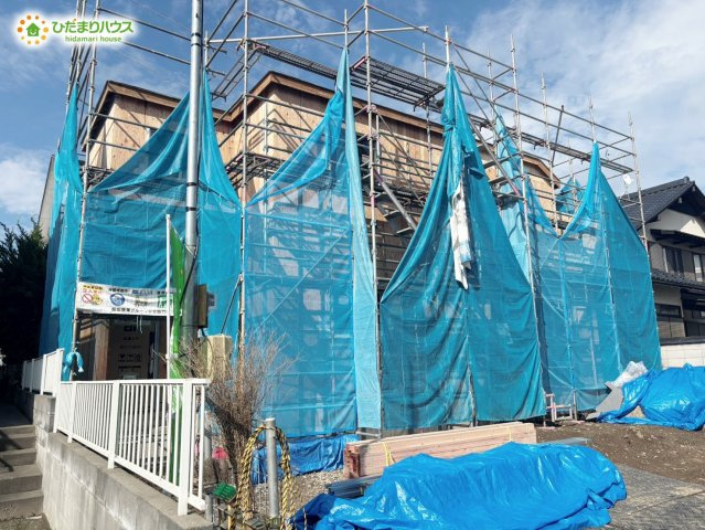 野田市中野台鹿島町2番　新築戸建　A号棟の外観|2026年8月下旬完成予定です(^^)/お気軽にお問い合わせください。